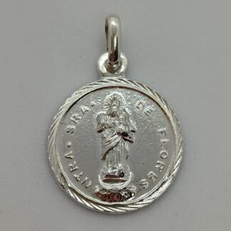 MEDALLA VIRGEN DE FLORES DE BODONAL PLATA DE LEY  1001-19L-VFB